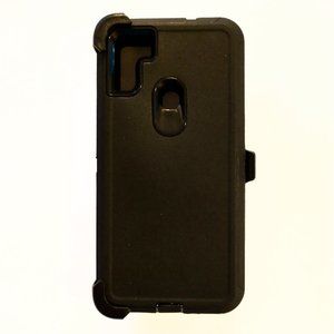 Fashion Case Black Cell Phone Case with Clip Holder Fit Samsung Galaxy A11